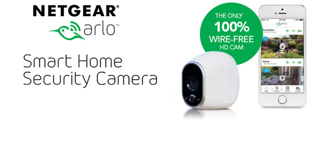 Meet Arlo. The 100% wire-free, weatherproof, HD security camera.