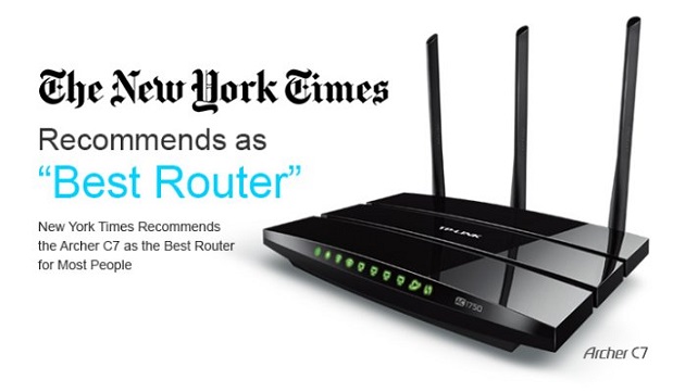 New York Times Recommends the Archer C7 as the Best Router for Most People