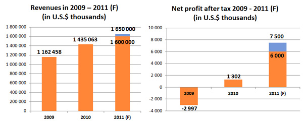 Financial forecasts for 2011