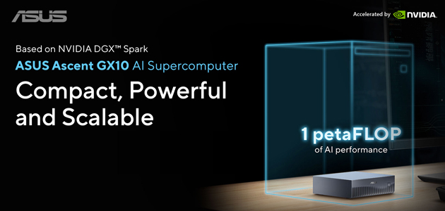 ASUS Ascent GX10 Personal Supercomputer for AI Computing ASUS Ascent GX10 Personal Supercomputer for AI Computing